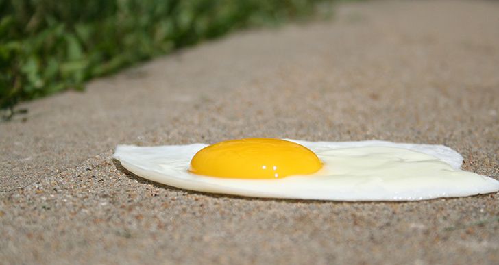 It’s impossible to cook an egg on a sidewalk.