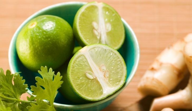 Healthy looking limes in a bowl
