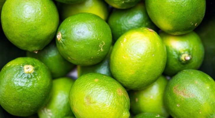 Lots of bright green limes