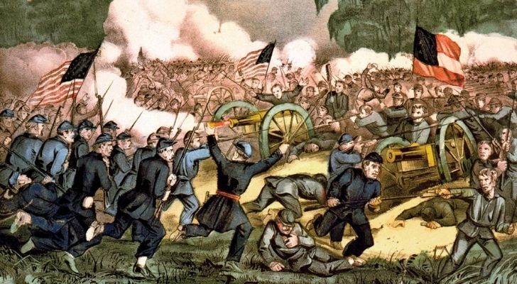 A drawing of the American Civil War