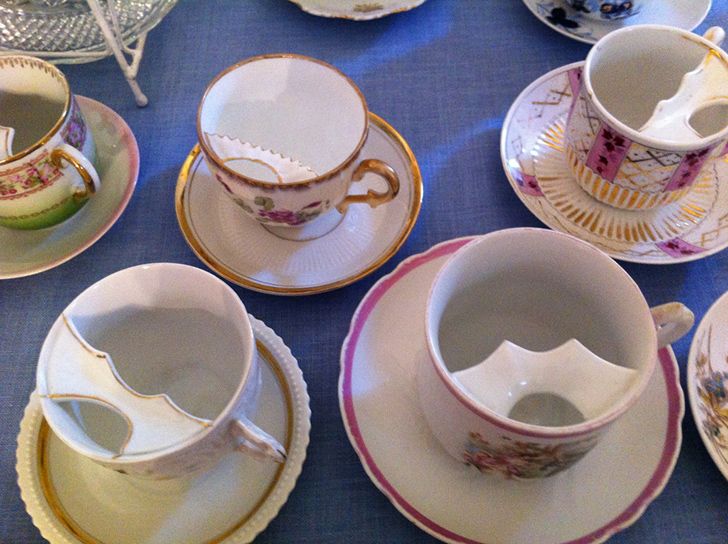 In the Victorian era, men with moustaches used special cups.
