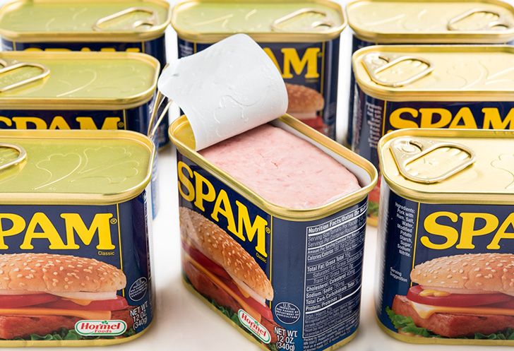 Which came first, Spam mail or Spam meat?