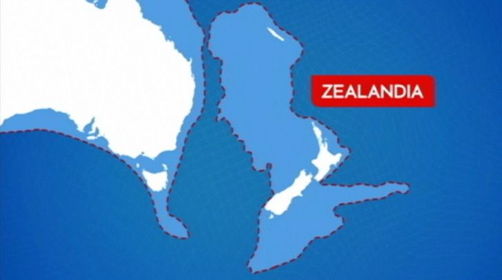 New Zealand is actually part of a much bigger, sunken landmass.